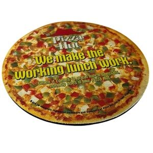 Vintage 1996 Pizza Hut advertising mouse pad for computer